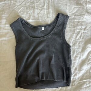 Gray Sleeveless Women's Top